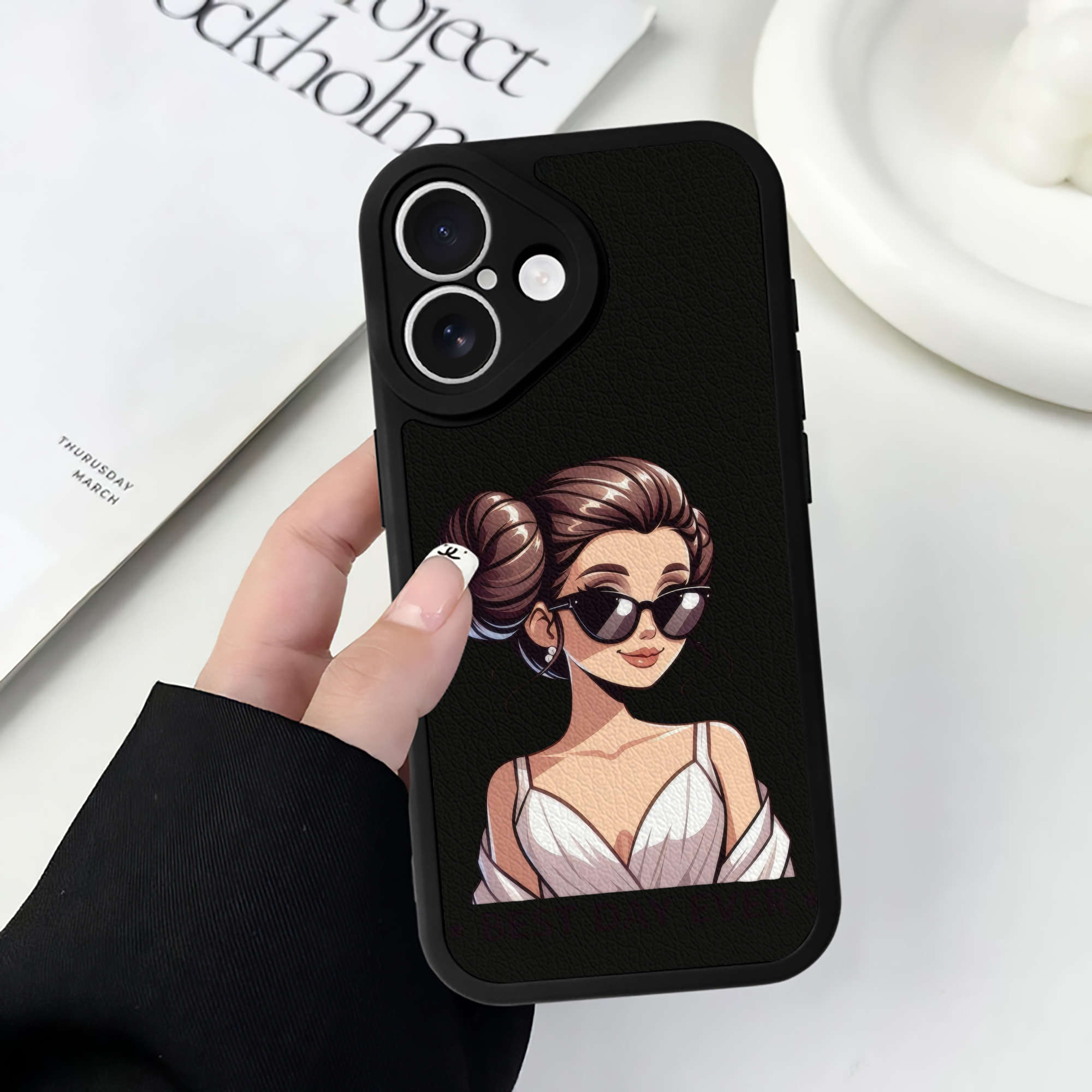 （画像用） スター・ウォーズ Star Wars 【iPhone 16シリーズ対応】シリコンスマホケース（レザー調） 材質：シリコン